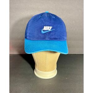 Nike Heritage86 Strapback Hat Blue Two Tone Embroidered Swoosh Cap OSFA